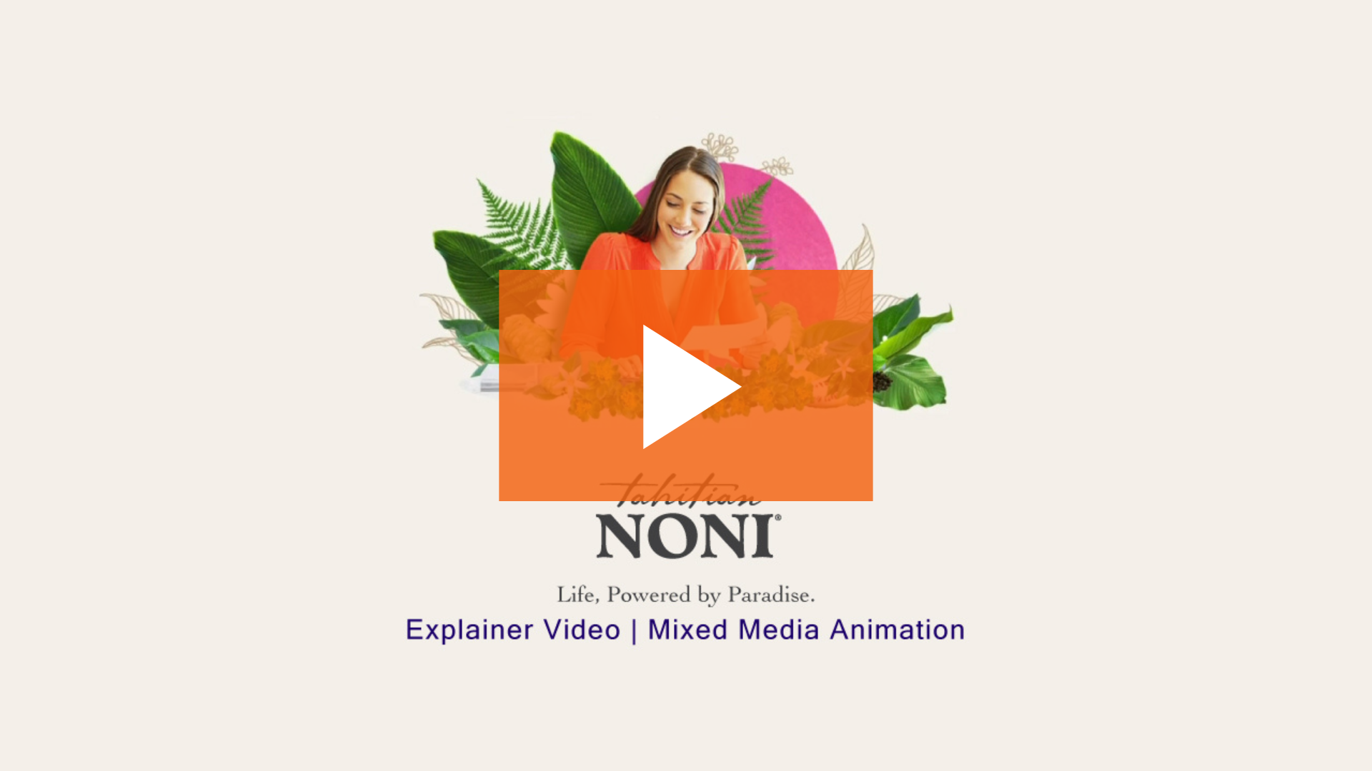 noni mixed media product animation video