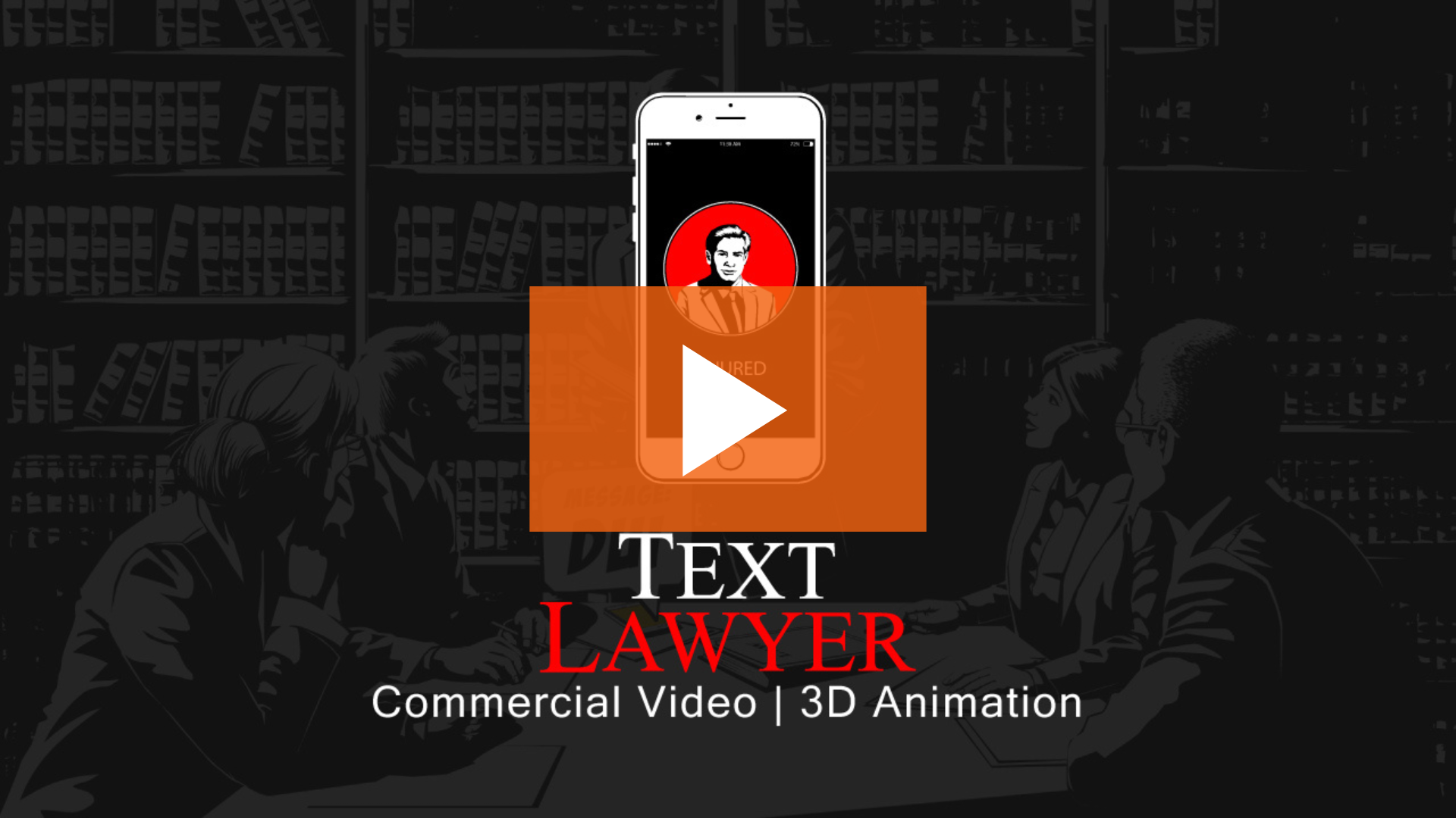 text lawyer 3d animated commercial video