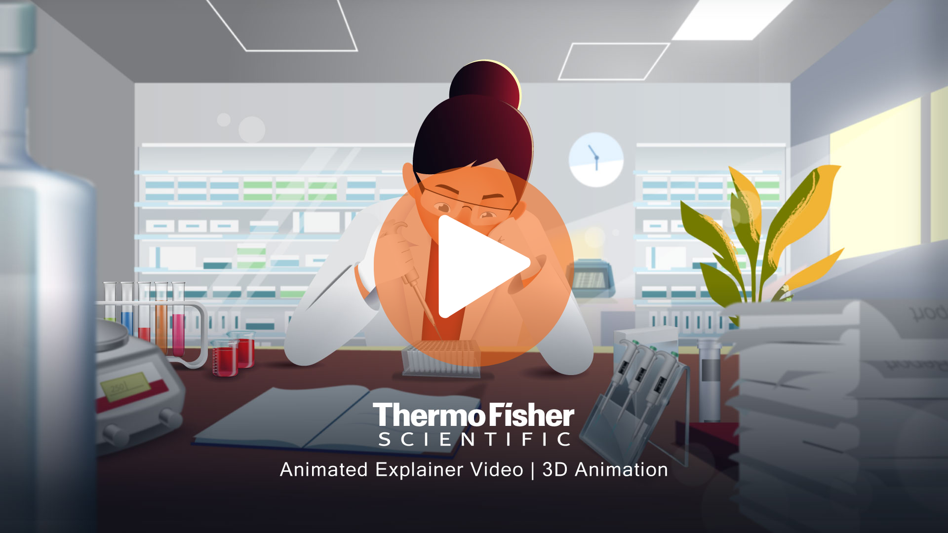 thermofisher 3d animation explainer video